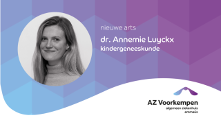 Aankondiging start dr. Annemie Luyckx