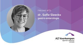 Aankondiging start dr. Sofie Sleeckx