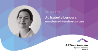 Aankondiging start dr. Isabelle Lenders